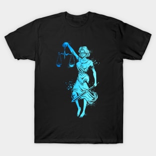 Colorful Lady Justice T-Shirt